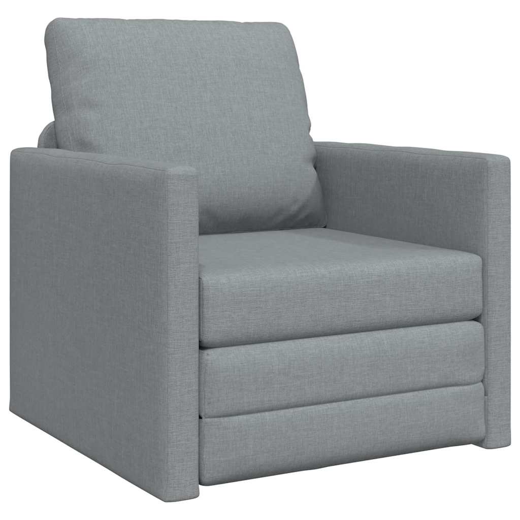 vidaXL Sofa Bed 60cm Jasnoszary tkanina