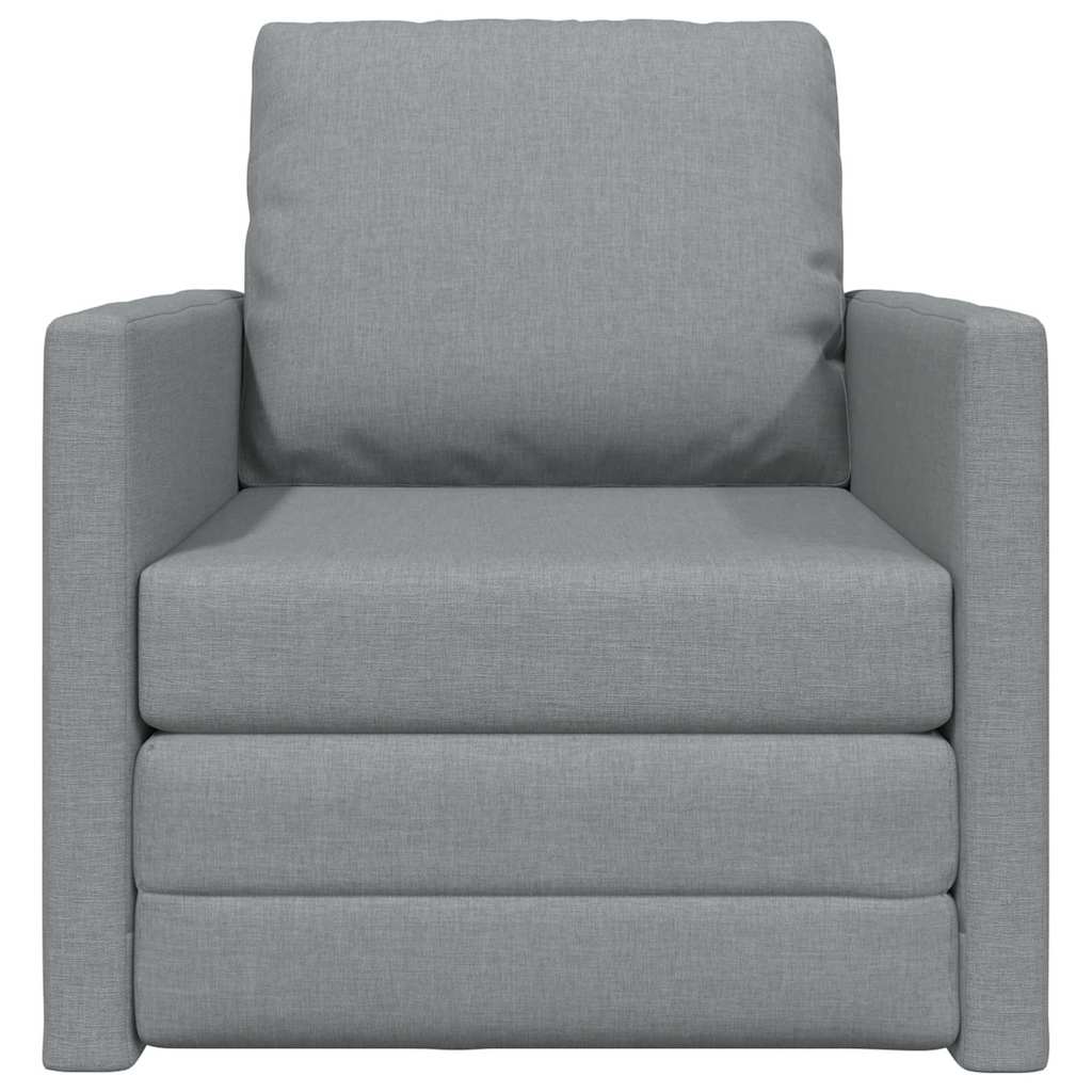 vidaXL Sofa Bed 60cm Jasnoszary tkanina