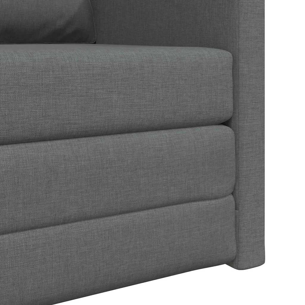 vidaXL Sofa Bed 60cm Ciemnoszary tkanina