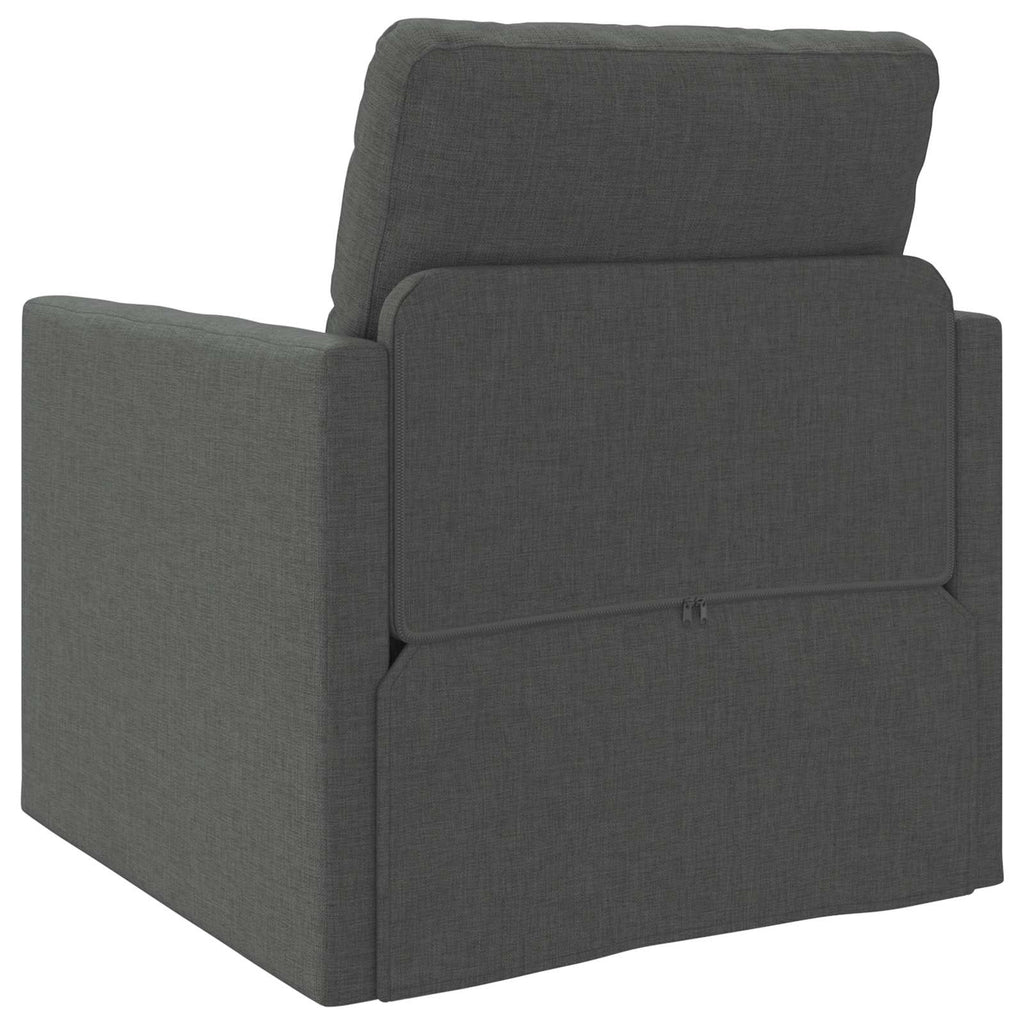 vidaXL Sofa Bed 60cm Ciemnoszary tkanina