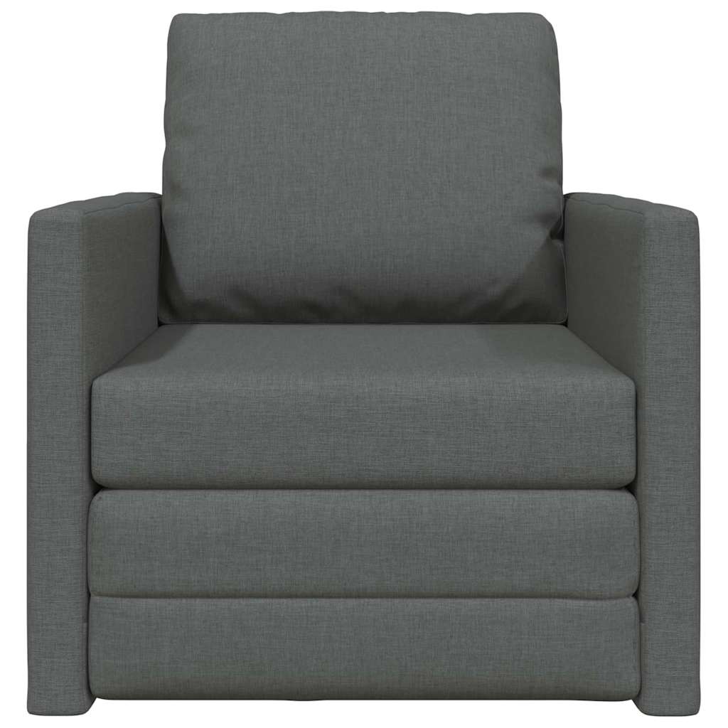 vidaXL Sofa Bed 60cm Ciemnoszary tkanina