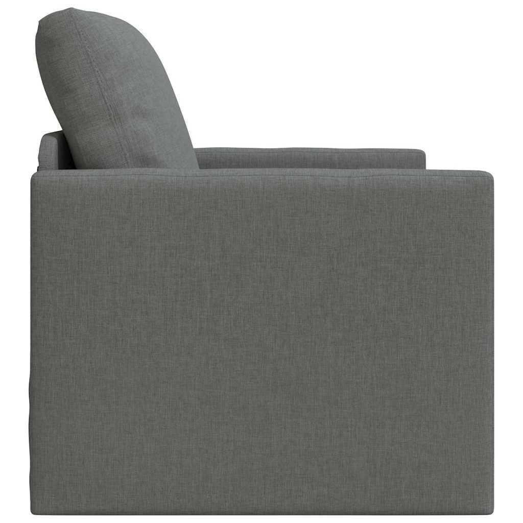 vidaXL Sofa Bed 60cm Ciemnoszary tkanina
