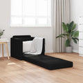 vidaXL Sofa Bed Czarny 74 x 77 x 81 cm tkanina