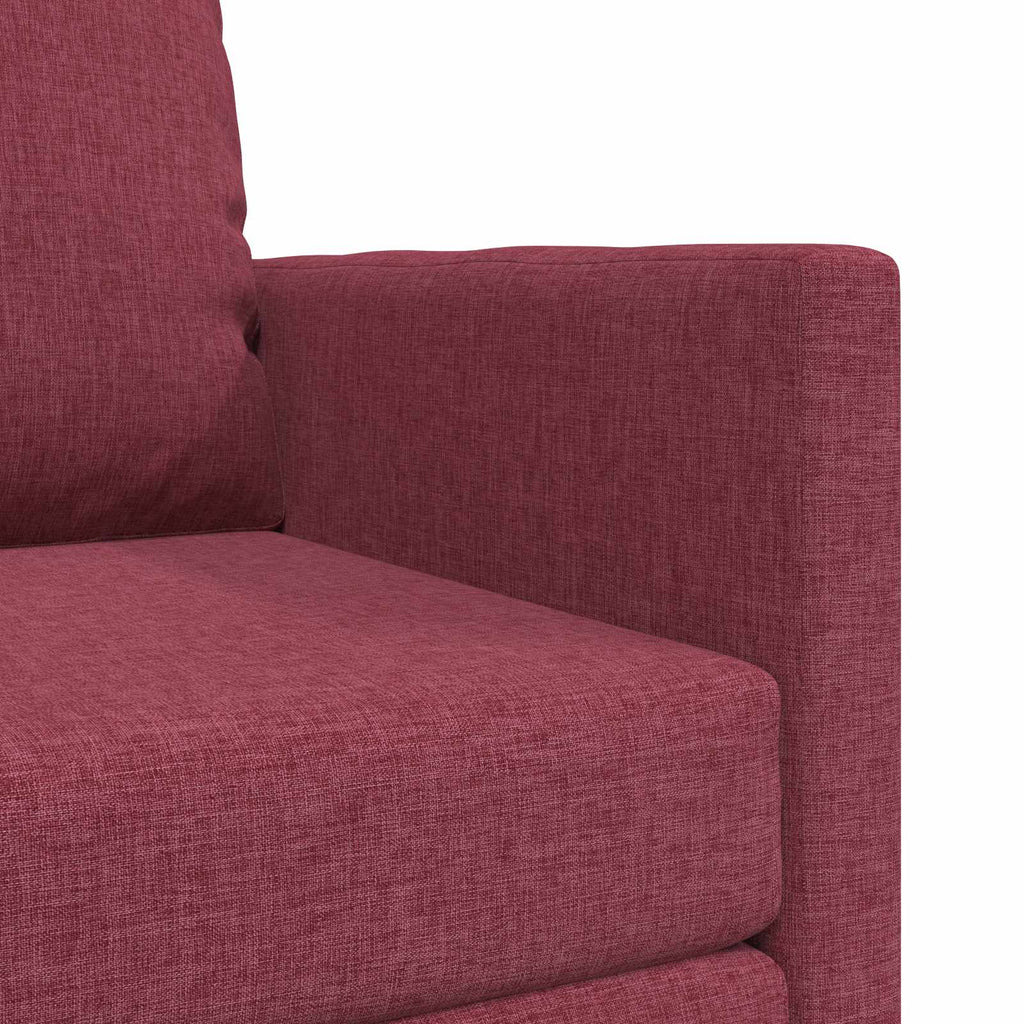 vidaXL Sofa Bed Czerwone wino 74 x 77 x 81 cm tkanina