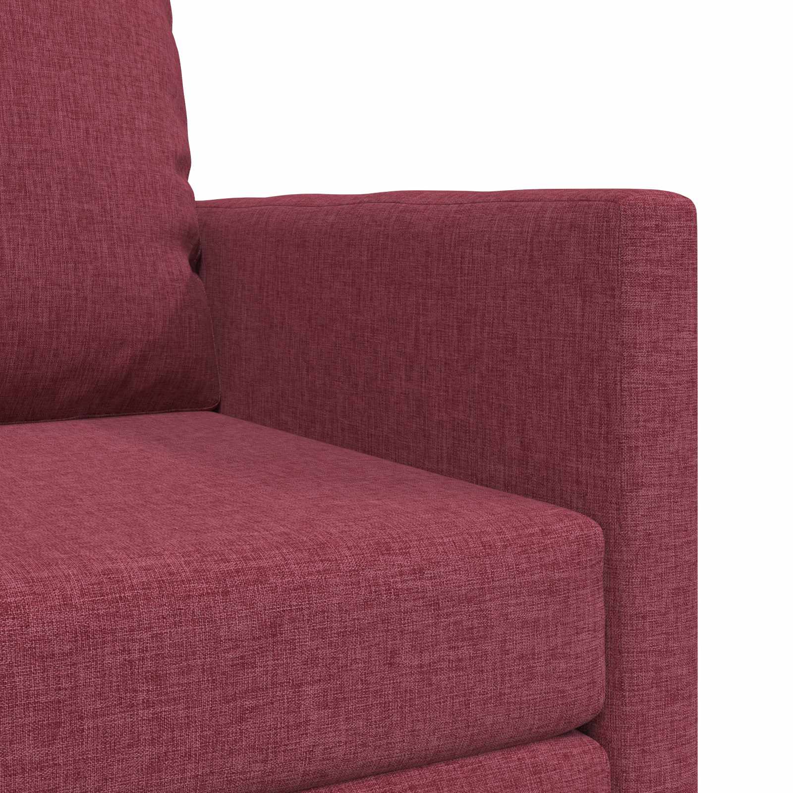 vidaXL Sofa Bed Czerwone wino 74 x 77 x 81 cm tkanina