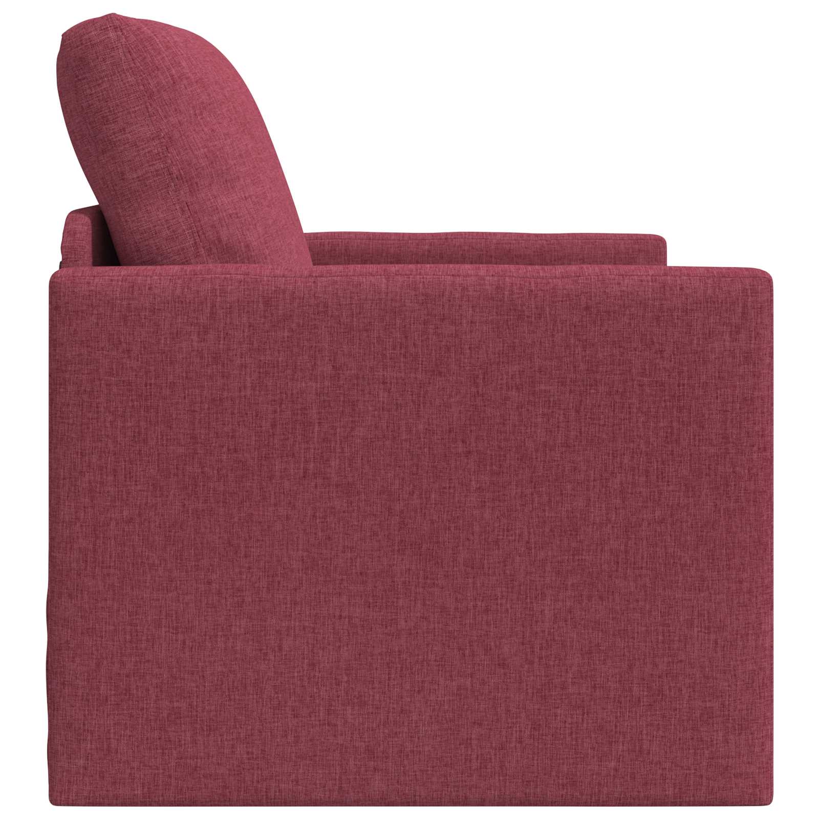 vidaXL Sofa Bed Czerwone wino 74 x 77 x 81 cm tkanina