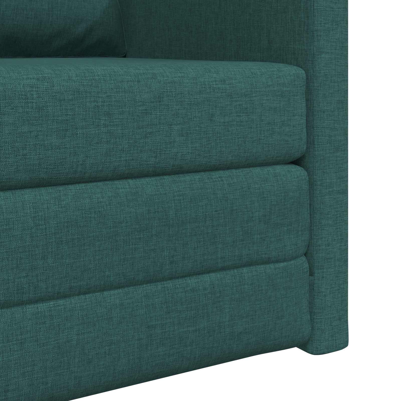 vidaXL Sofa Bed Ciemna zieleń 74 x 77 x 81 cm tkanina