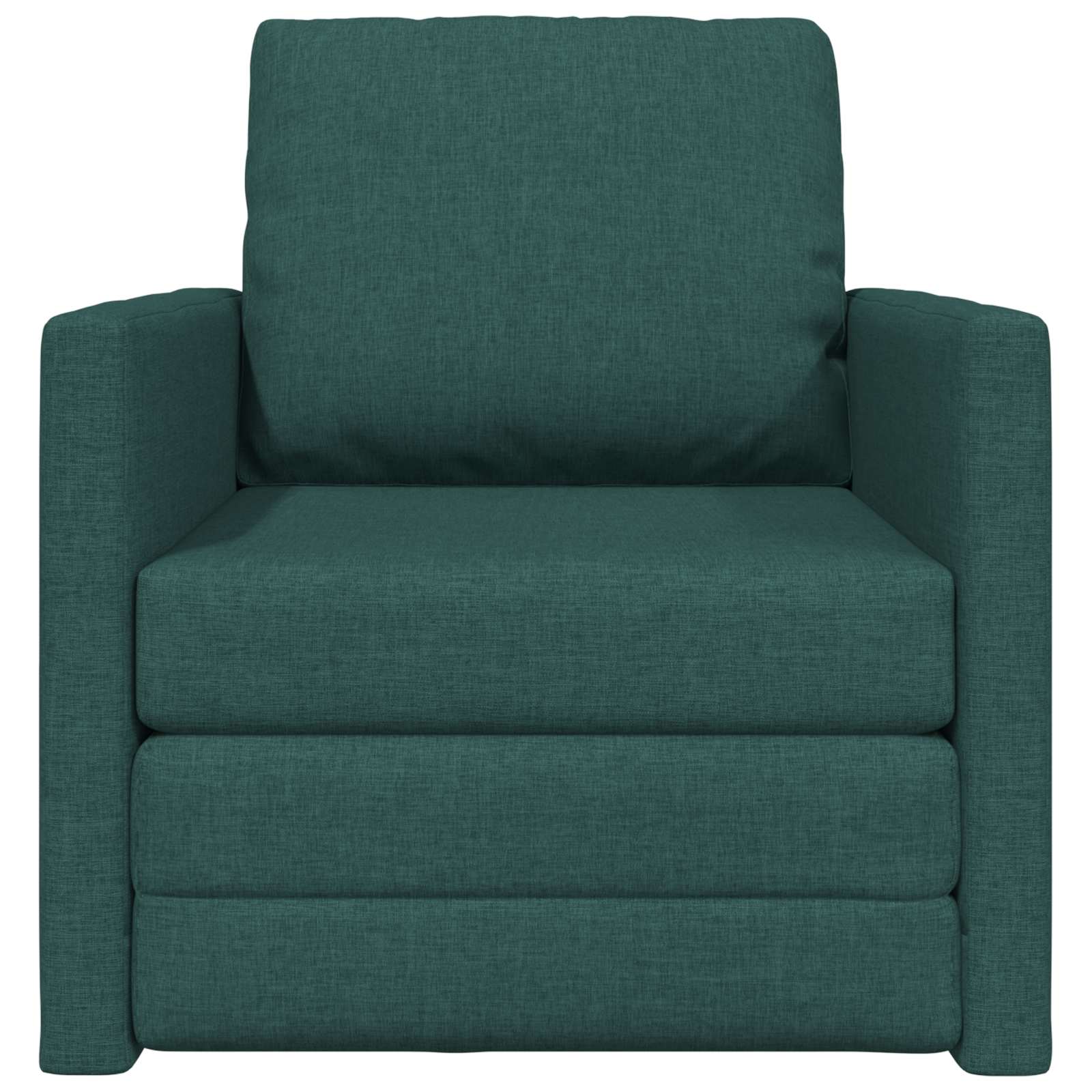 vidaXL Sofa Bed Ciemna zieleń 74 x 77 x 81 cm tkanina