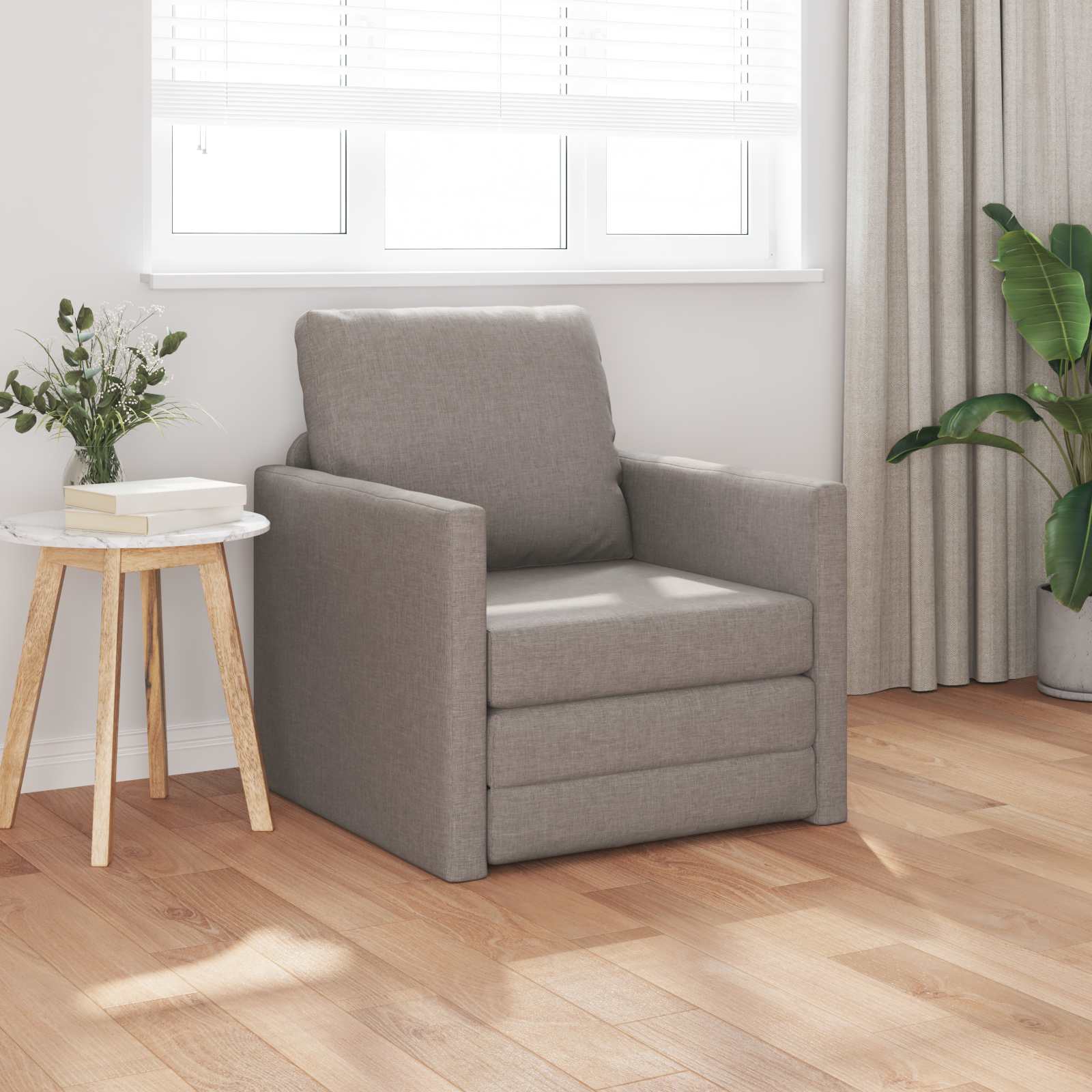 vidaXL Sofa Bed Ciemnoszary 74 x 77 x 81 cm tkanina