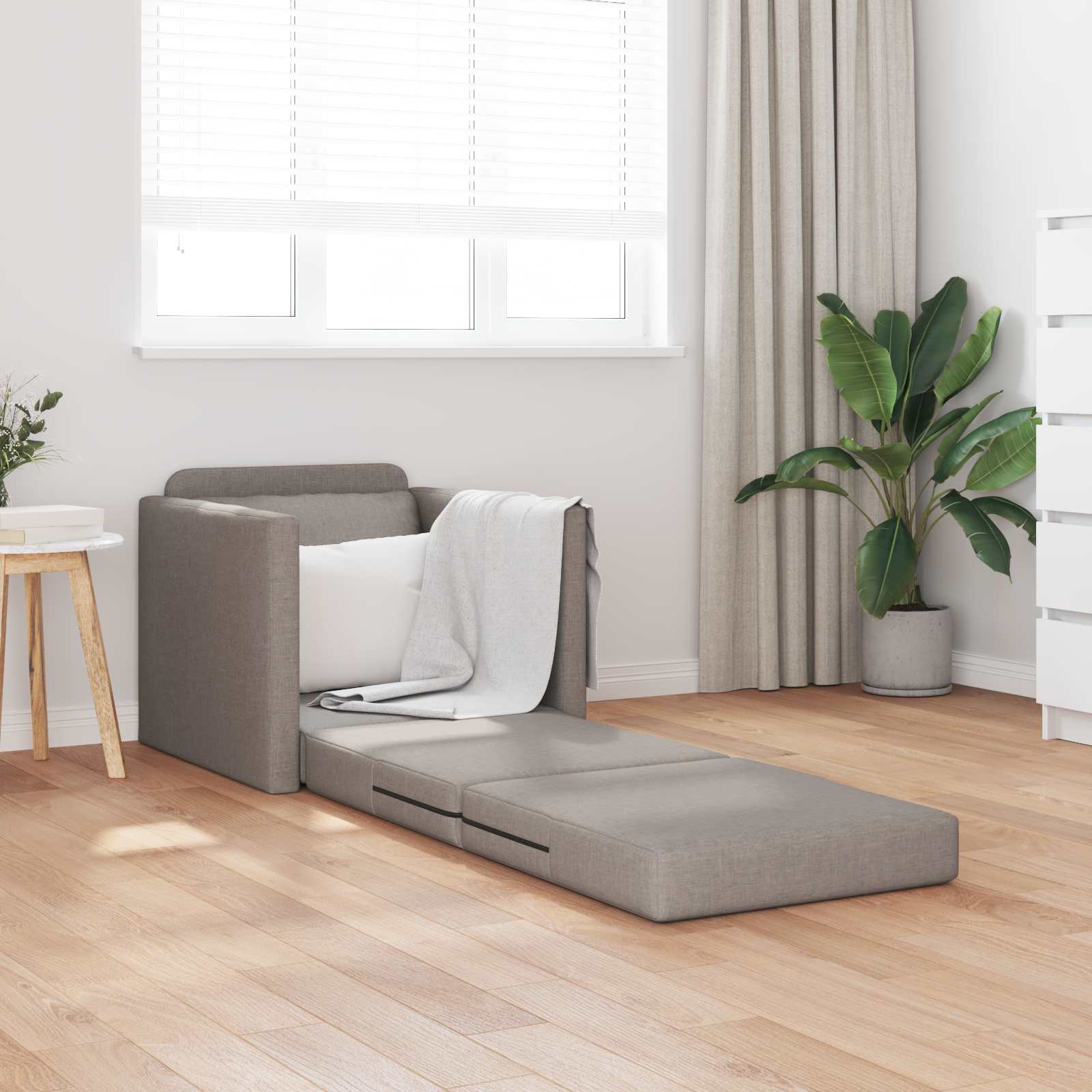 vidaXL Sofa Bed Ciemnoszary 74 x 77 x 81 cm tkanina