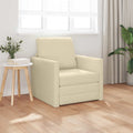 vidaXL Sofa Bed Kremowy 74 x 77 x 81 cm tkanina
