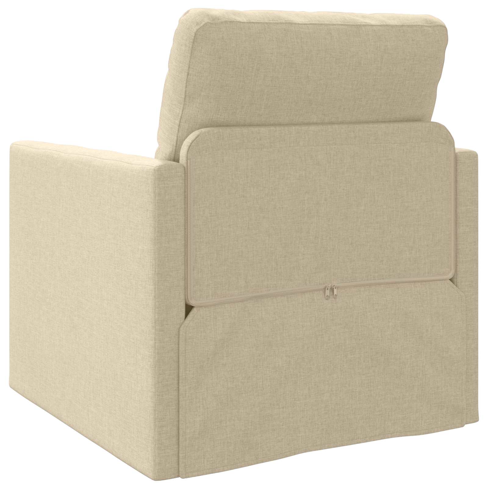 vidaXL Sofa Bed Kremowy 74 x 77 x 81 cm tkanina