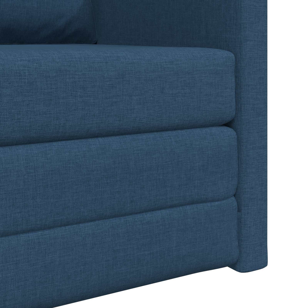 vidaXL Sofa Bed Niebieski 74 x 77 x 81 cm tkanina