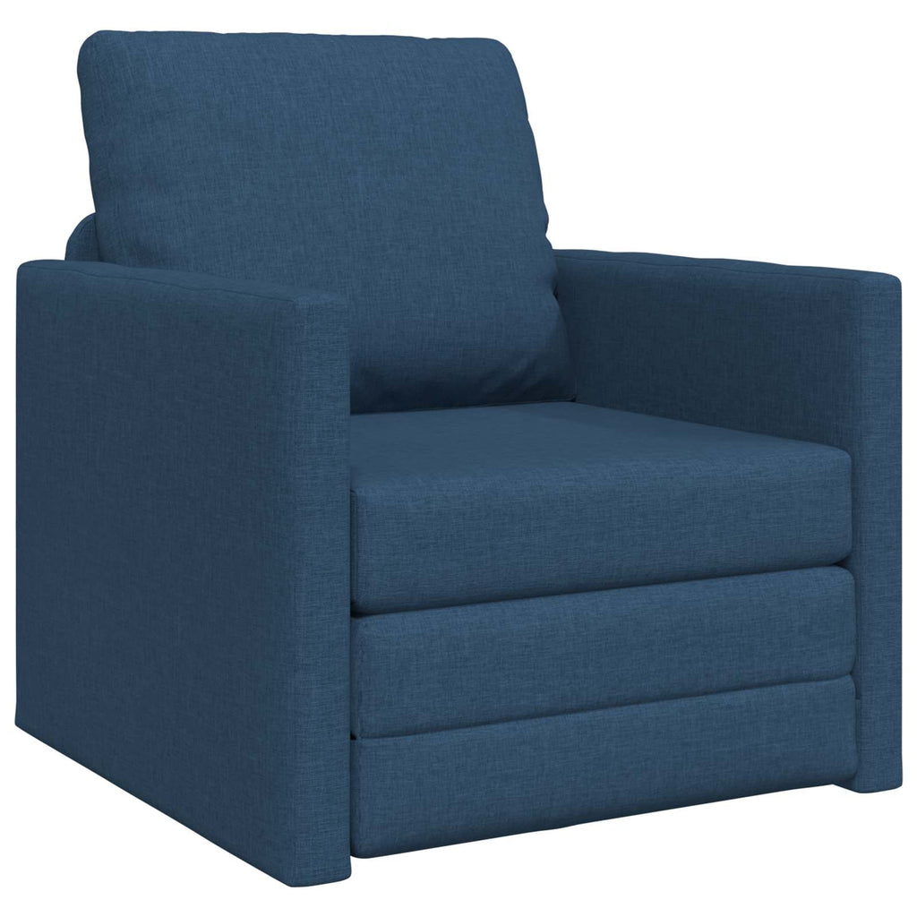 vidaXL Sofa Bed Niebieski 74 x 77 x 81 cm tkanina