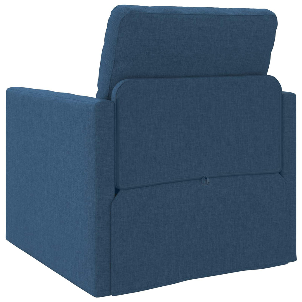 vidaXL Sofa Bed Niebieski 74 x 77 x 81 cm tkanina