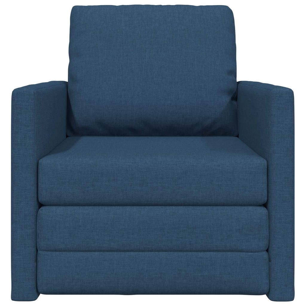 vidaXL Sofa Bed Niebieski 74 x 77 x 81 cm tkanina