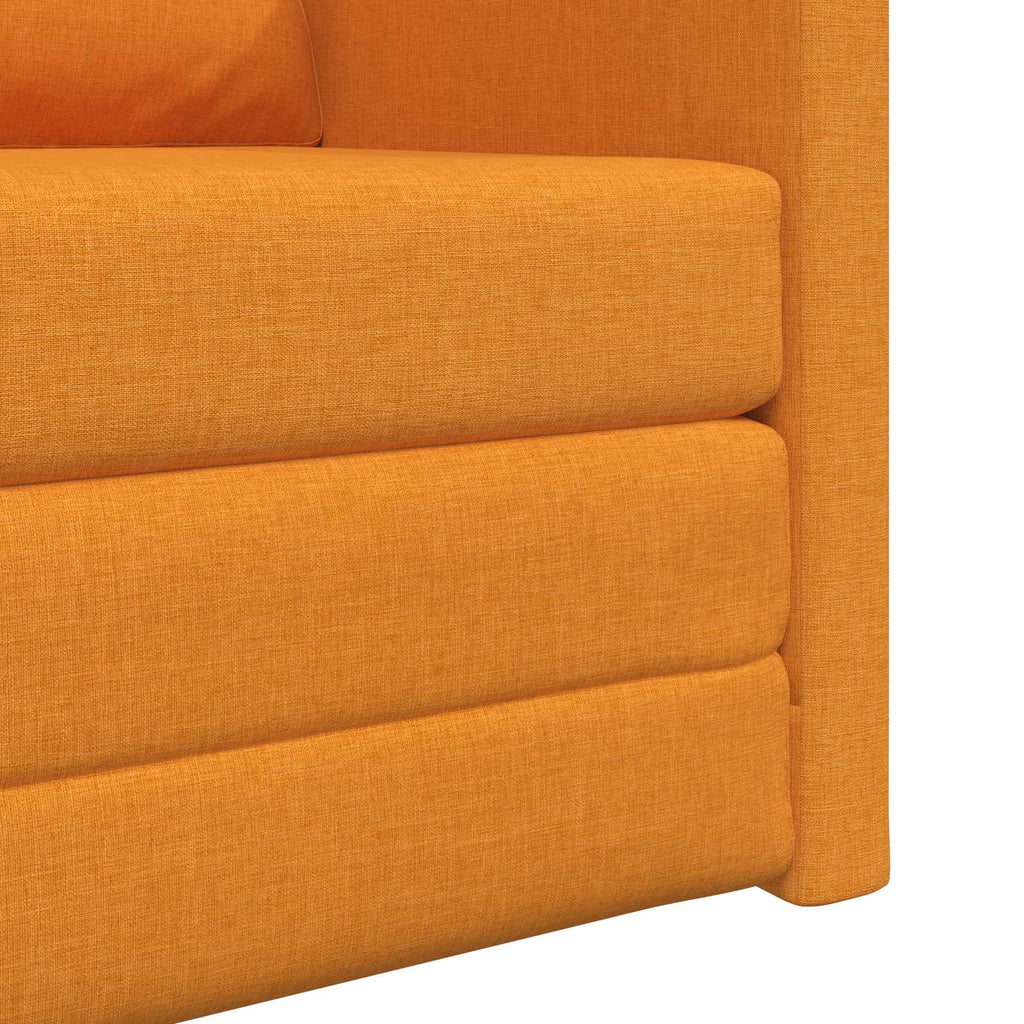 vidaXL Sofa Bed Ciemny Żółty 74 x 77 x 81 cm tkanina