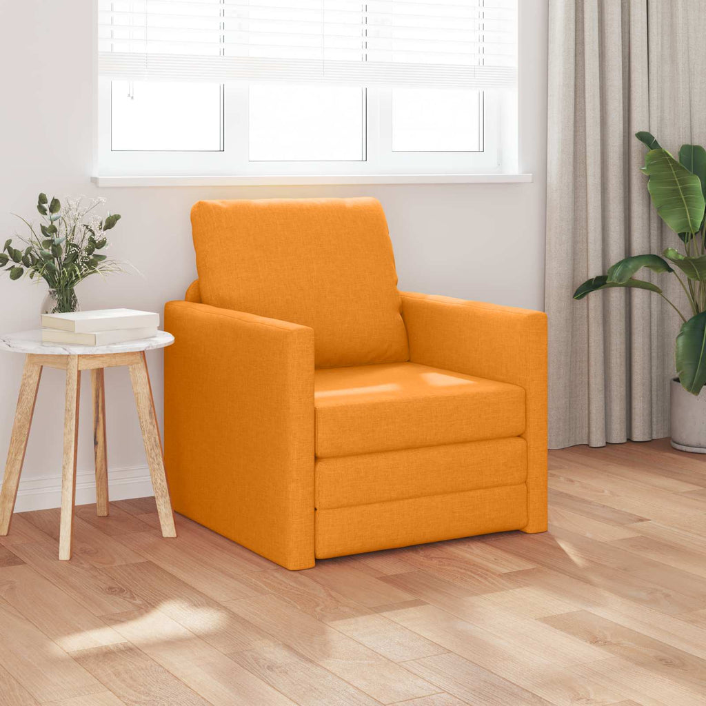vidaXL Sofa Bed Ciemny Żółty 74 x 77 x 81 cm tkanina