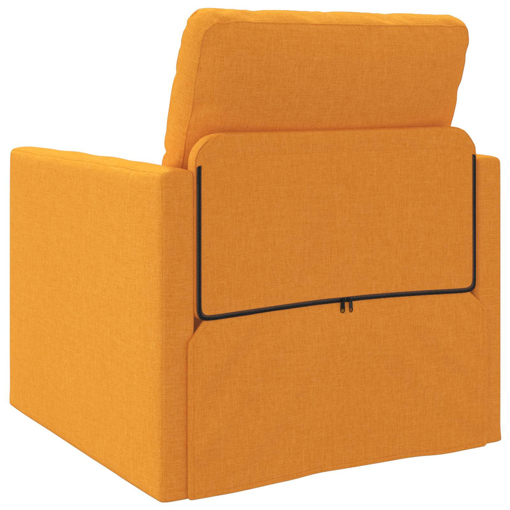 vidaXL Sofa Bed Ciemny Żółty 74 x 77 x 81 cm tkanina