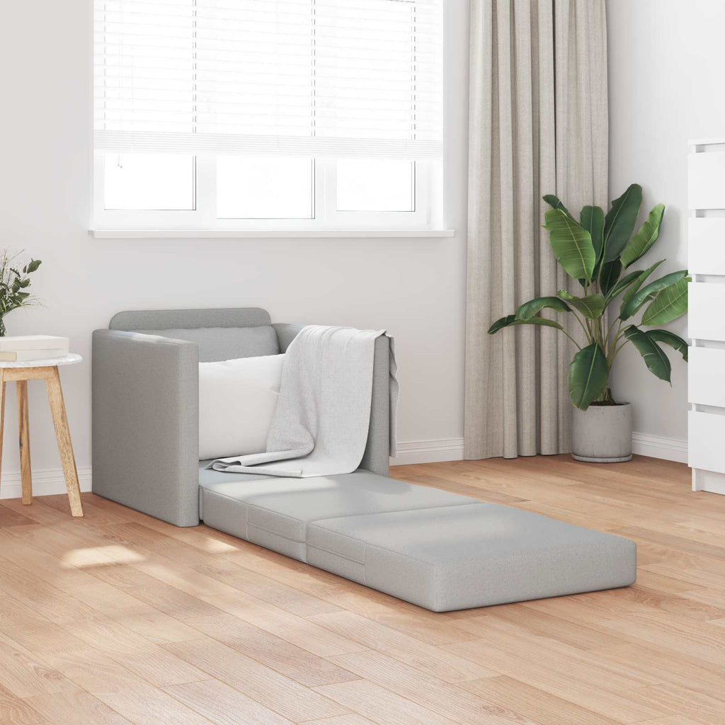 vidaXL Sofa Bed Szary chmur 74 x 77 x 81 cm tkanina