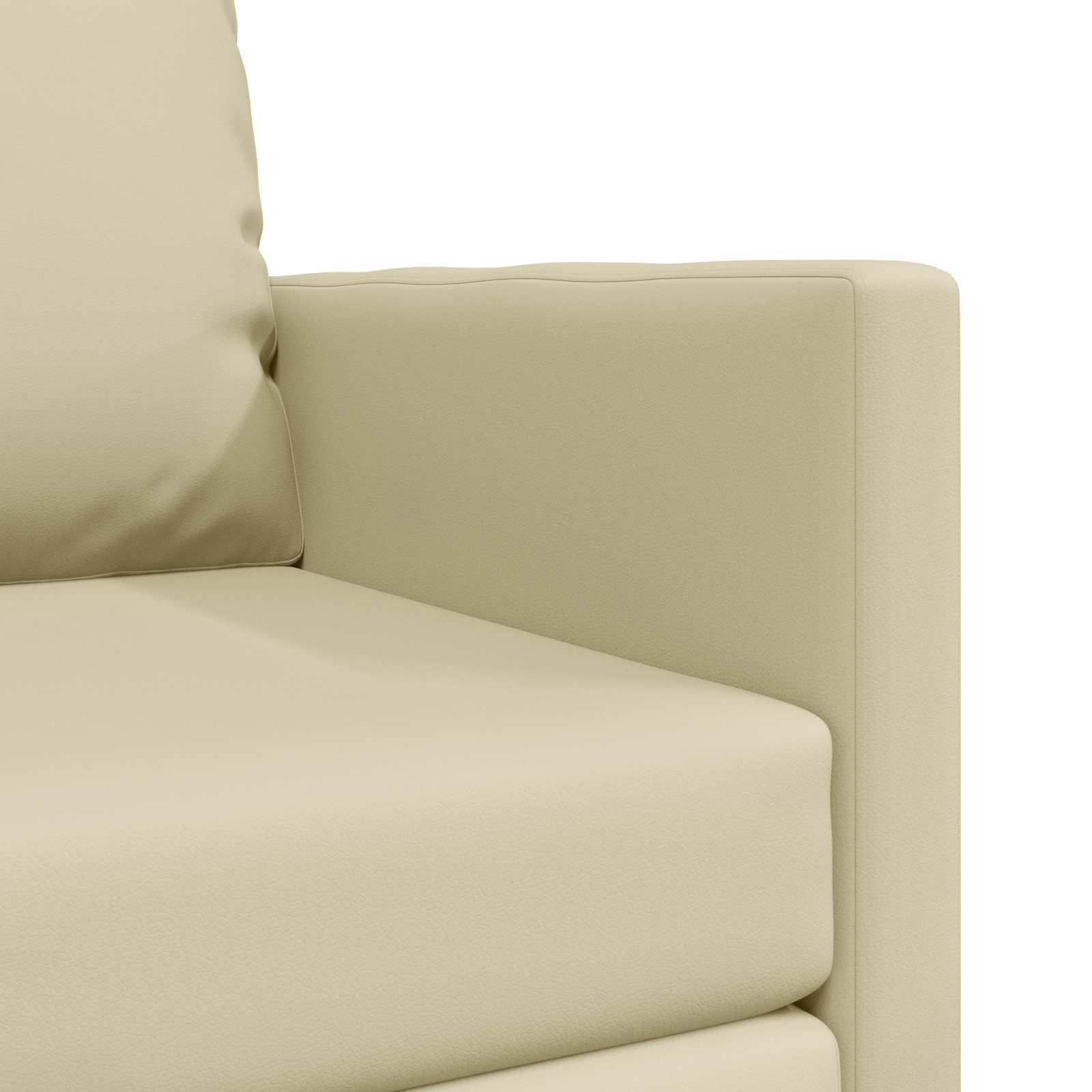 vidaXL Sofa Bed 60cm Kremowy Sztuczna skóra