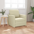 vidaXL Sofa Bed 60cm Kremowy Sztuczna skóra