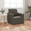 vidaXL Sofa Bed 60cm Szary Sztuczna skóra