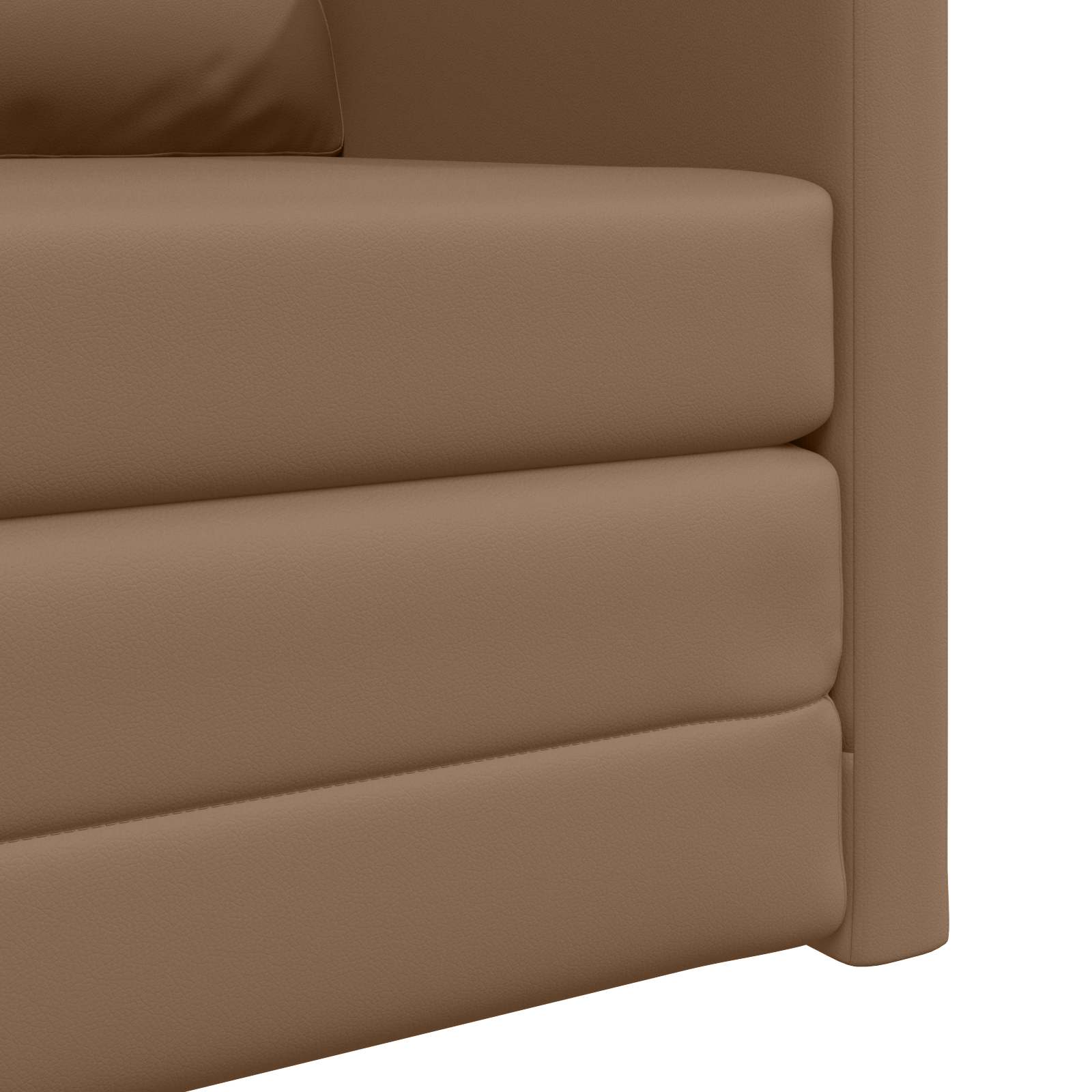 vidaXL Sofa Bed 60cm Cappuccino Sztuczna skóra