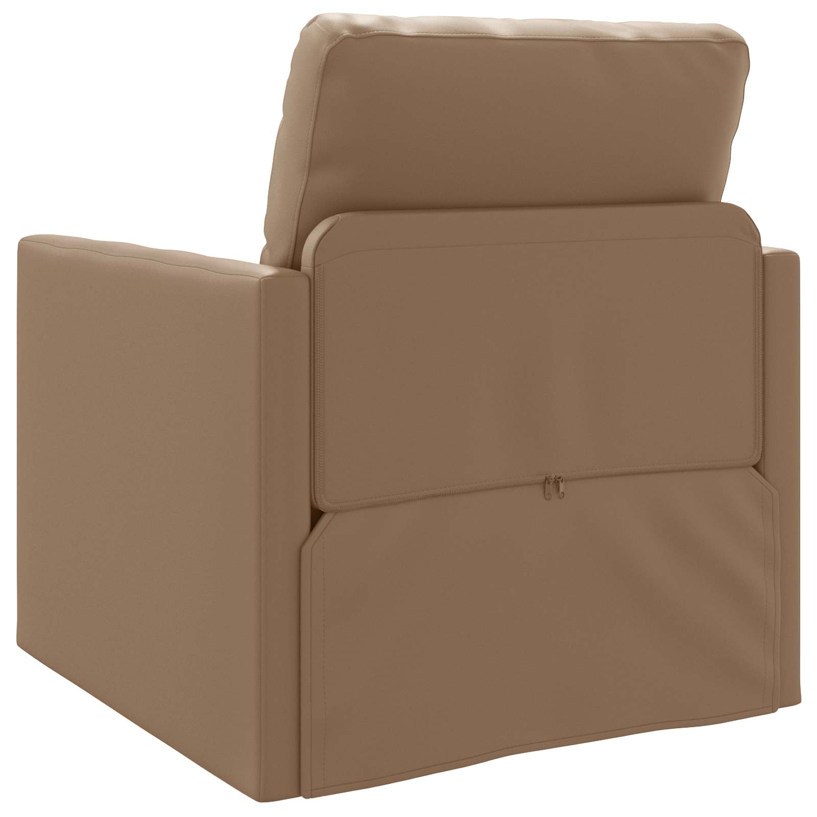 vidaXL Sofa Bed 60cm Cappuccino Sztuczna skóra