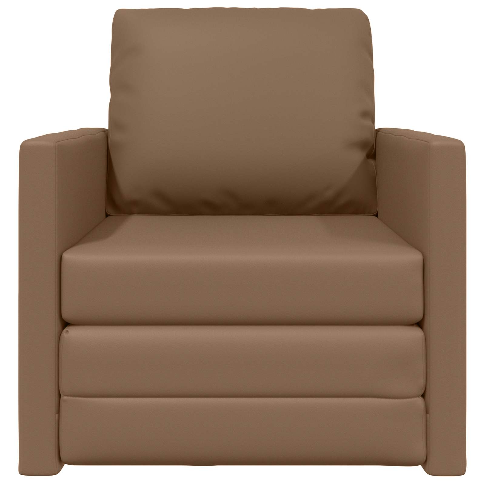 vidaXL Sofa Bed 60cm Cappuccino Sztuczna skóra