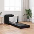 vidaXL Sofa Bed 60cm Czarny Sztuczna skóra