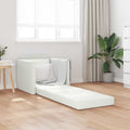 vidaXL Sofa Bed 60cm Biały Sztuczna skóra