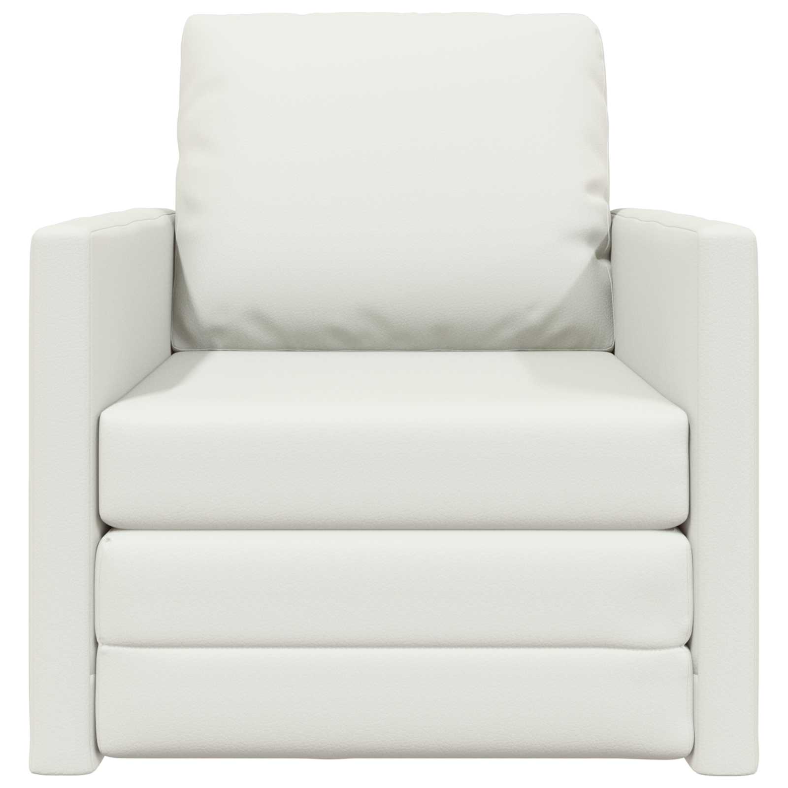 vidaXL Sofa Bed 60cm Biały Sztuczna skóra
