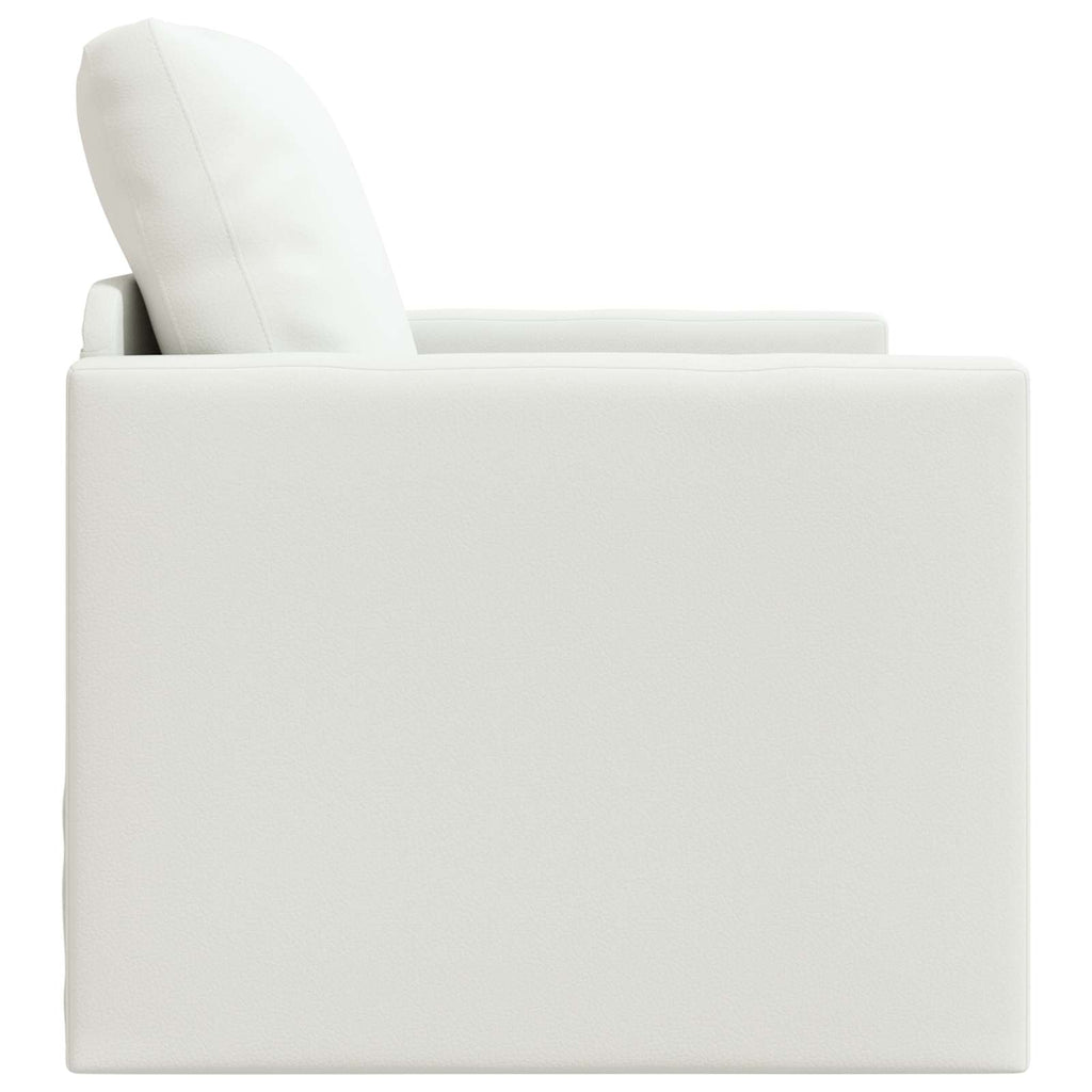 vidaXL Sofa Bed 60cm Biały Sztuczna skóra