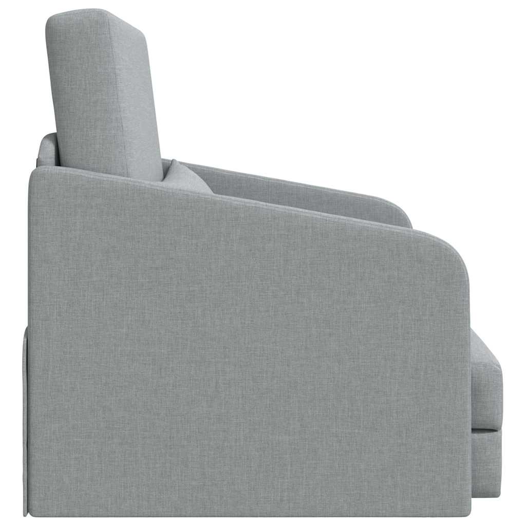 vidaXL Sofa Bed Jasnoszary 65 x 80 x 83 cm tkanina