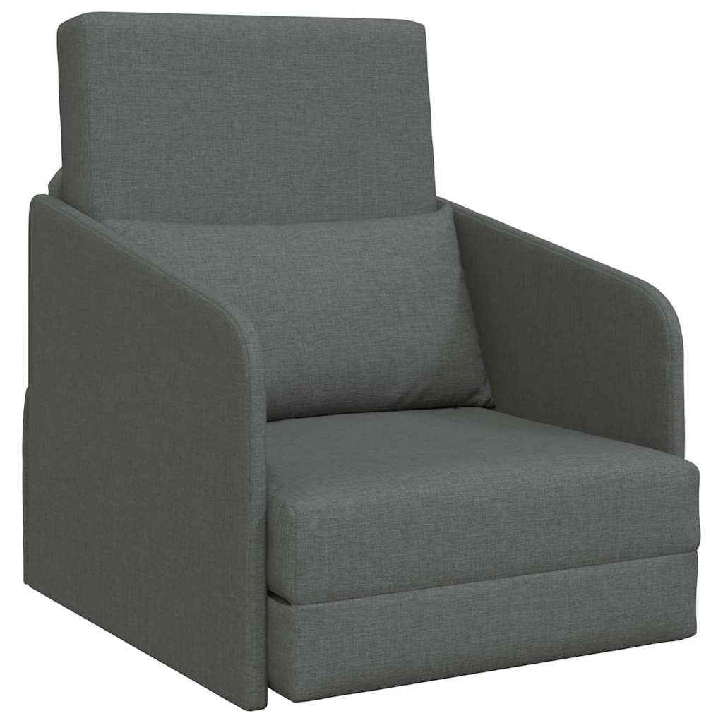 vidaXL Sofa Bed Ciemnoszary 65 x 80 x 83 cm tkanina