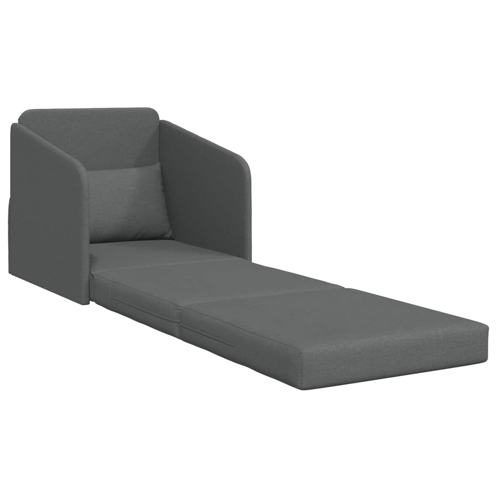 vidaXL Sofa Bed Ciemnoszary 65 x 80 x 83 cm tkanina