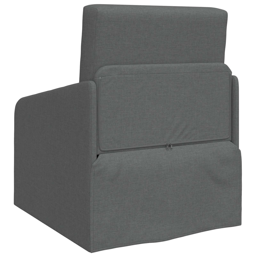 vidaXL Sofa Bed Ciemnoszary 65 x 80 x 83 cm tkanina