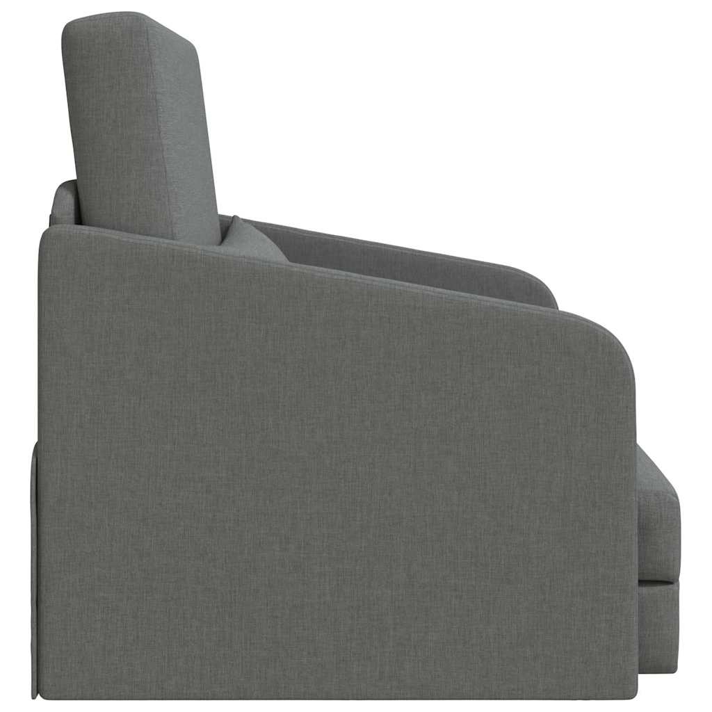 vidaXL Sofa Bed Ciemnoszary 65 x 80 x 83 cm tkanina