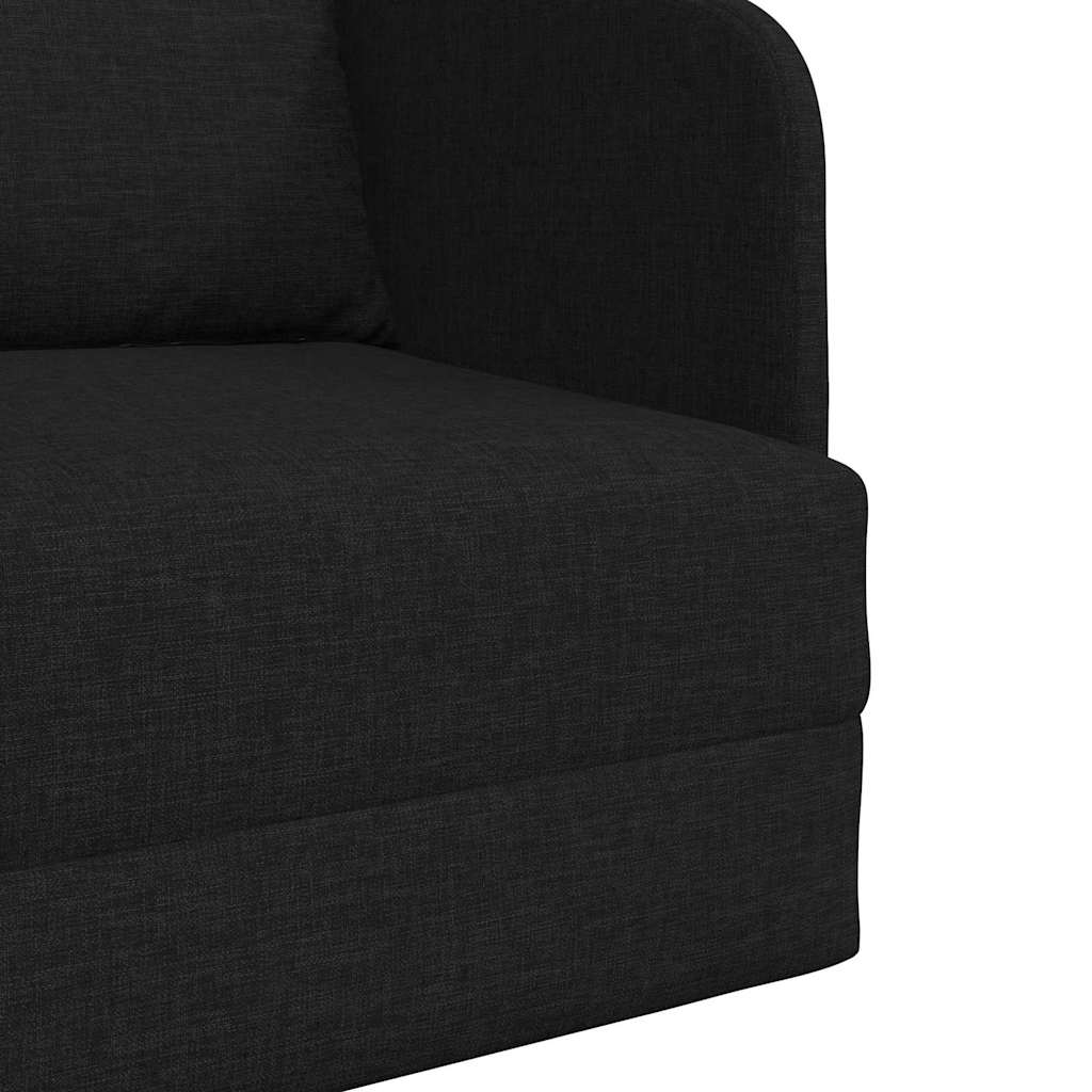 vidaXL Sofa Bed Czarny 65 x 80 x 83 cm tkanina