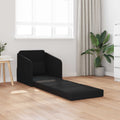 vidaXL Sofa Bed Czarny 65 x 80 x 83 cm tkanina