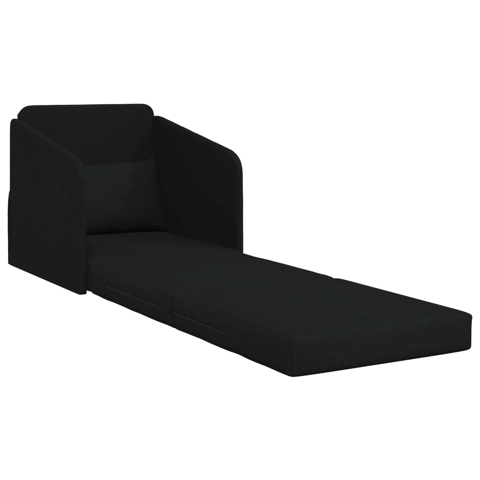 vidaXL Sofa Bed Czarny 65 x 80 x 83 cm tkanina