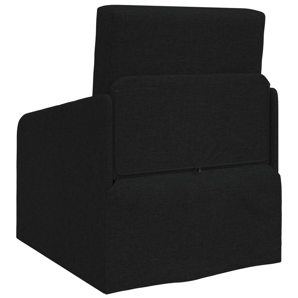 vidaXL Sofa Bed Czarny 65 x 80 x 83 cm tkanina