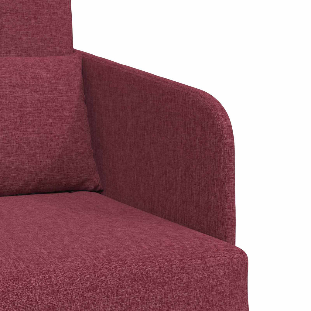 vidaXL Sofa Bed Czerwone wino 65 x 80 x 83 cm tkanina