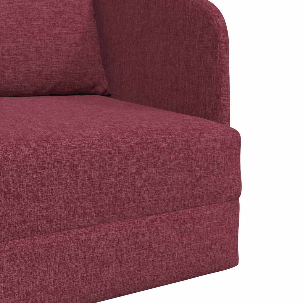 vidaXL Sofa Bed Czerwone wino 65 x 80 x 83 cm tkanina