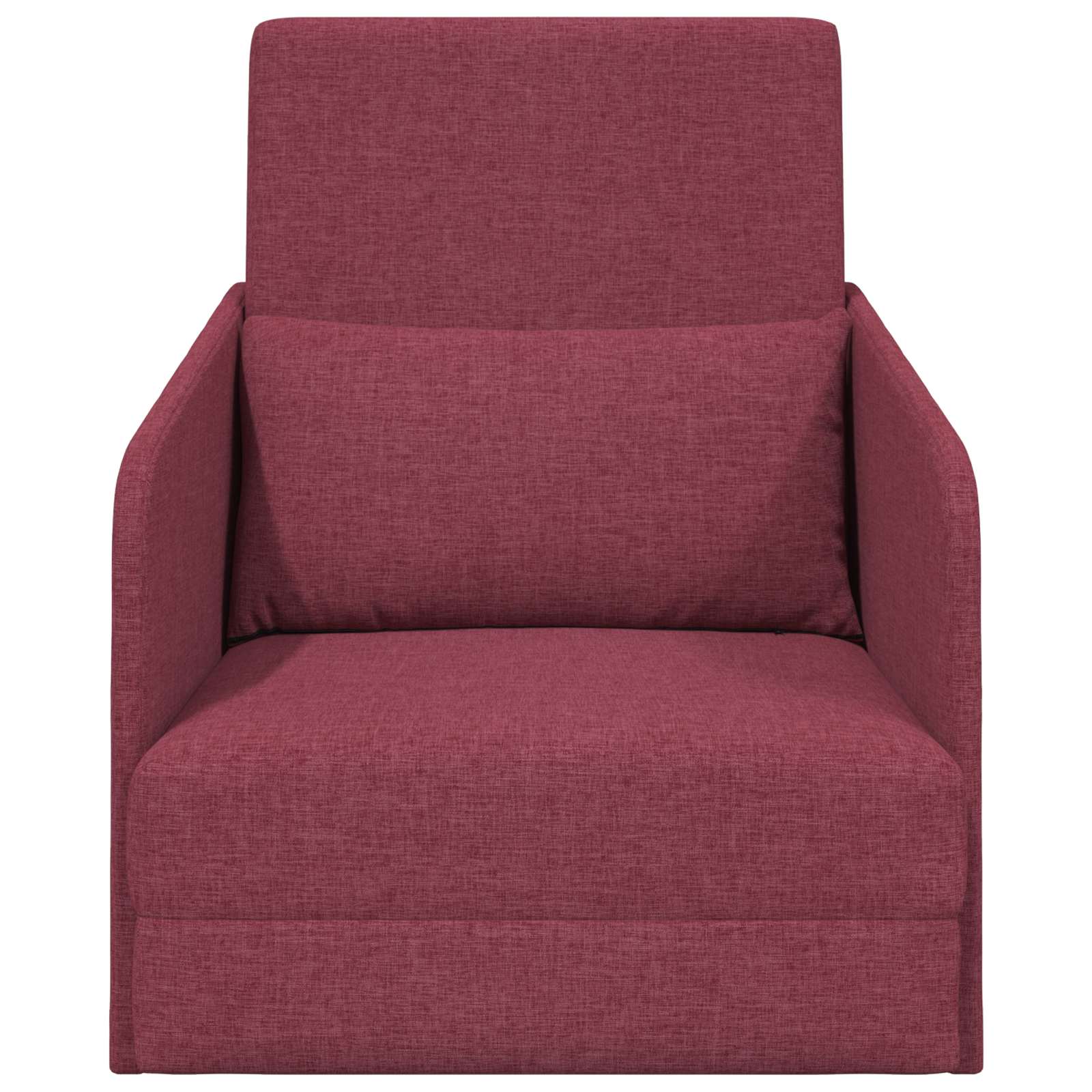 vidaXL Sofa Bed Czerwone wino 65 x 80 x 83 cm tkanina