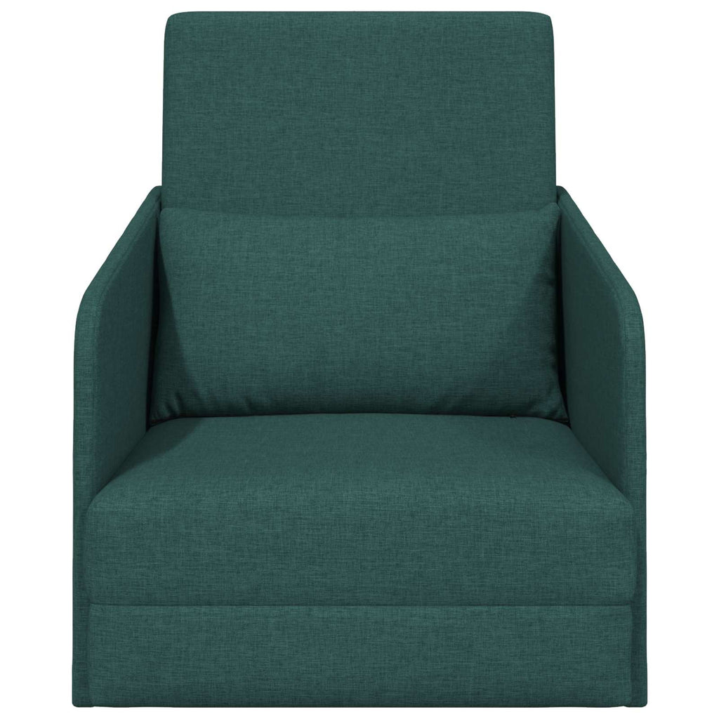 vidaXL Sofa Bed Ciemna zieleń 65 x 80 x 83 cm tkanina