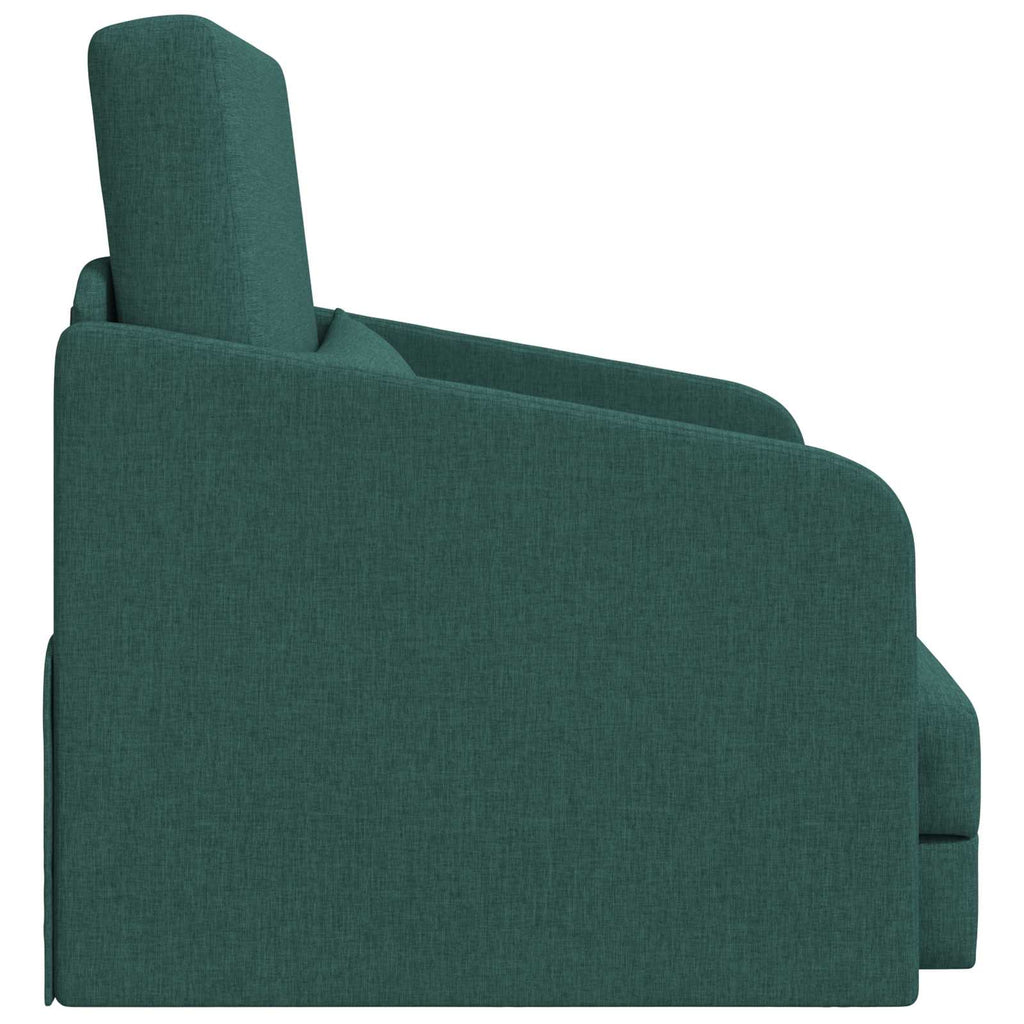 vidaXL Sofa Bed Ciemna zieleń 65 x 80 x 83 cm tkanina