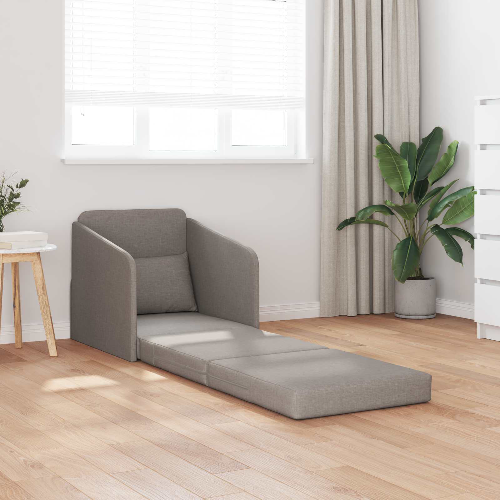 vidaXL Sofa Bed Ciemnoszary 65 x 80 x 83 cm tkanina