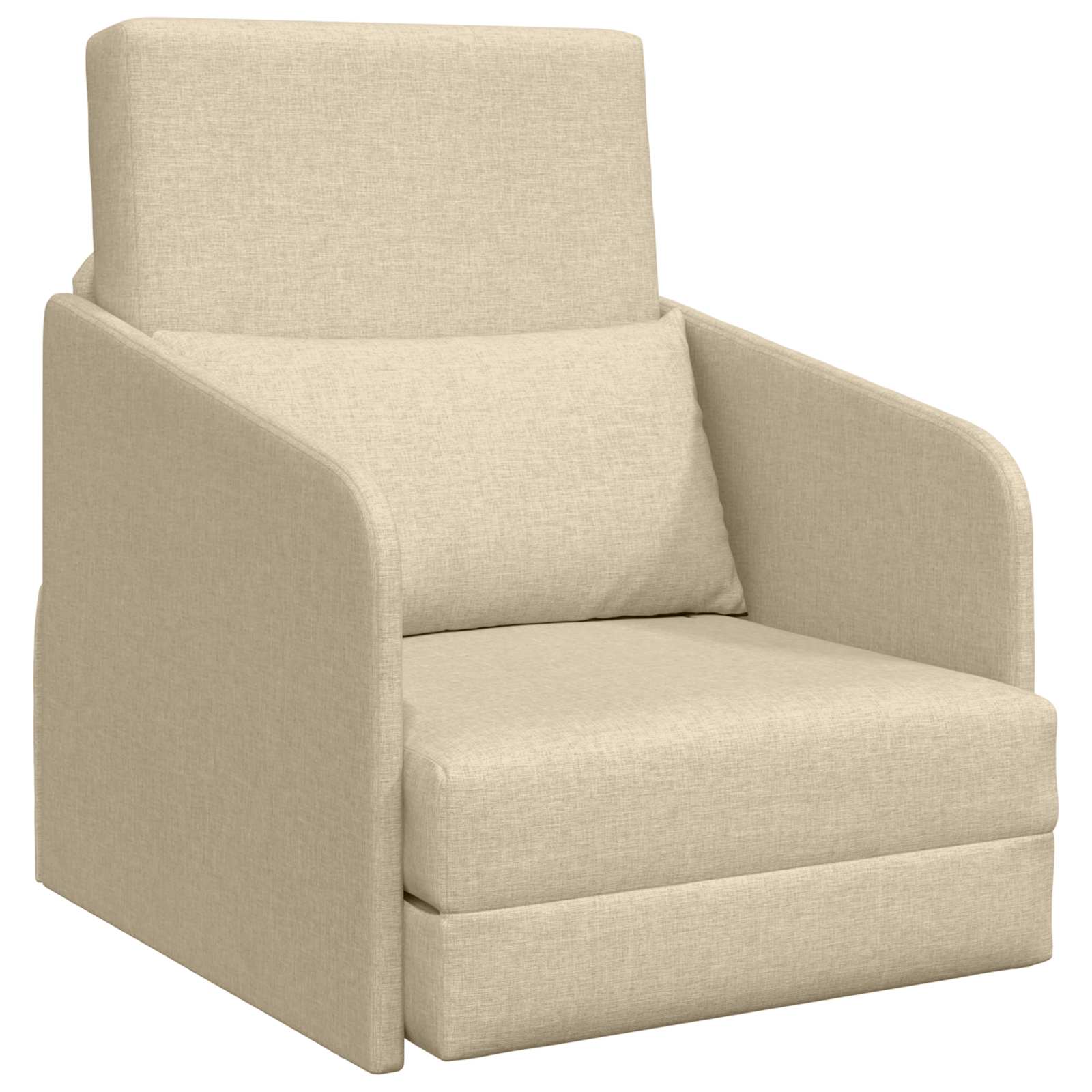 vidaXL Sofa Bed Kremowy 65 x 80 x 83 cm tkanina